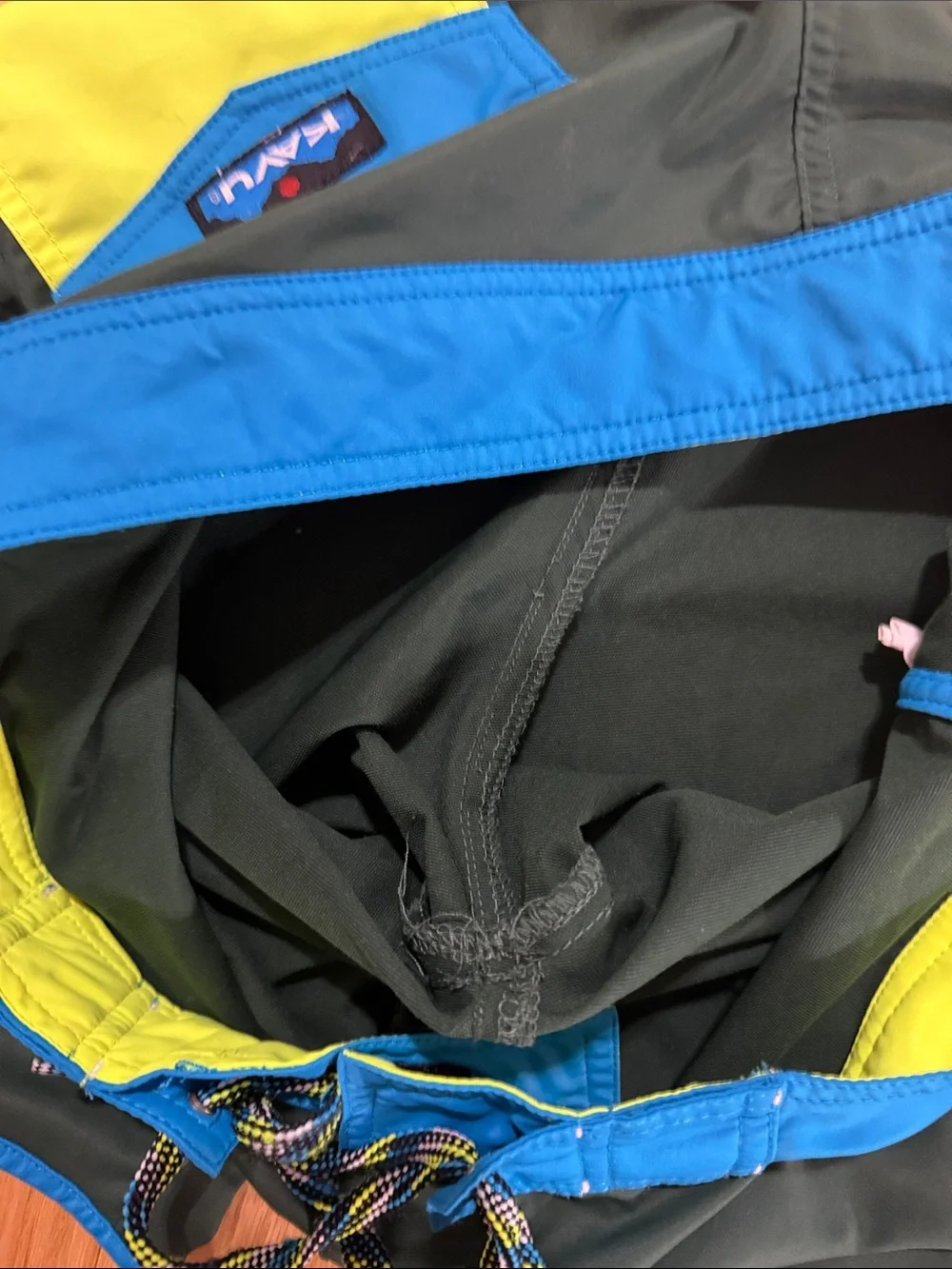 Kavu Nachorito Blue Green Board Shorts Sz M